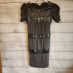 Girls Speechless Sequins Black Dress Size 12